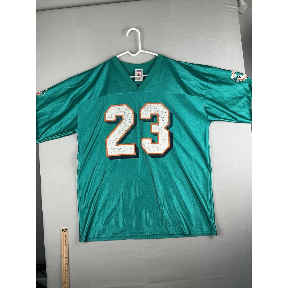 NFL Players Miami Dolphins #23 Jersey XL Green Polyester